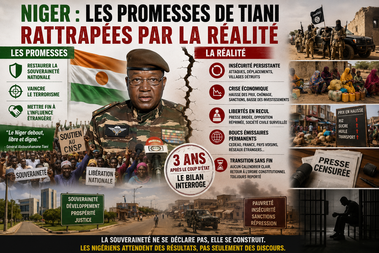 Au Niger, entre discours souverainiste et réalité d&rsquo;un pouvoir en difficulté
