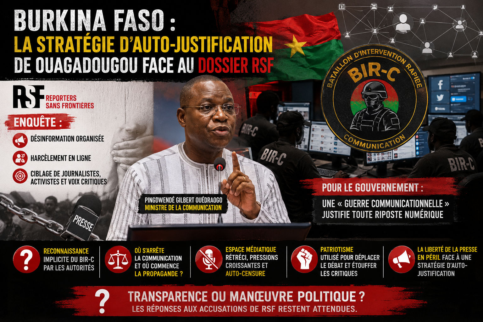 Burkina Faso : quand la défense d&rsquo;un bataillon de communication soulève des questions