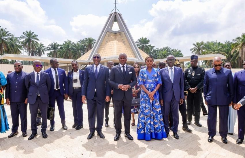 Le président gabonais en visite officielle à Yamoussoukro : un hommage à la mémoire ivoirienne