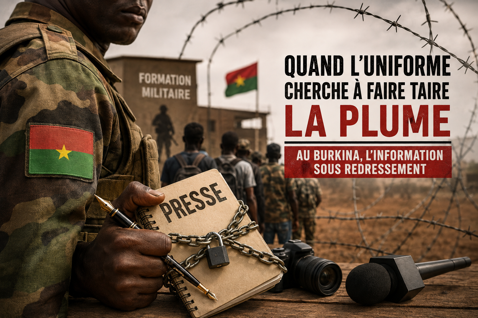 Journalisme au Burkina : quand l&rsquo;uniforme menace la liberté de la presse
