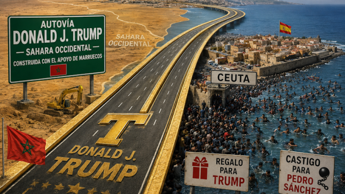 Autoroute marocaine symbolisant les enjeux géopolitiques au Sahara occidental
