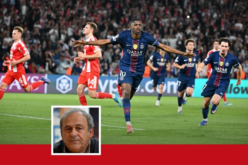 Portrait de Michel Platini, ancien joueur emblématique des Bleus, lors d'un entretien sur le football moderne
