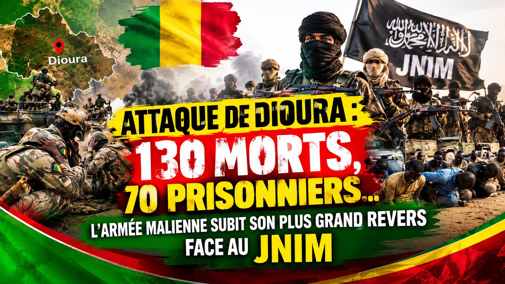 Dioura : 130 soldats maliens tués et 70 capturés, un revers sans précédent pour Bamako