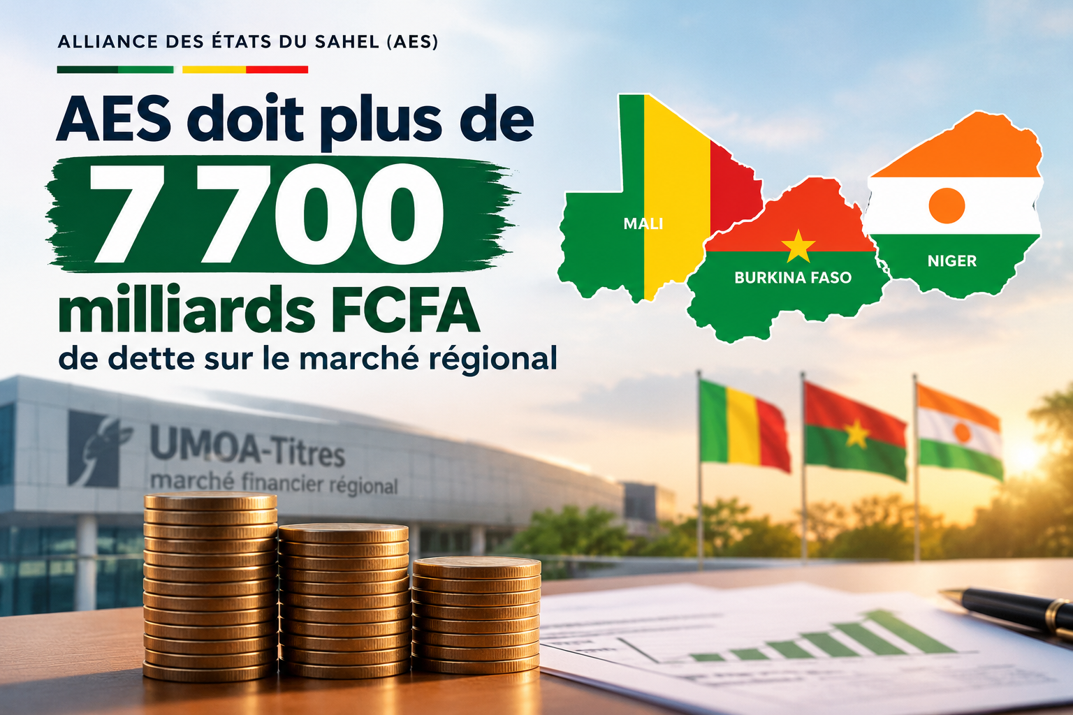 Alliance des États du Sahel : 7 727 milliards FCFA de titres publics en circulation sur le marché de l’UMOA