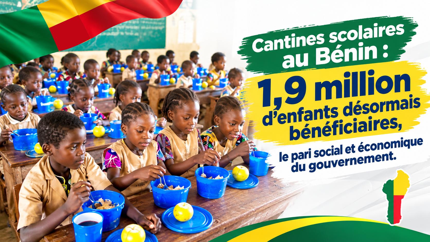 Au Bénin, 1,9 million d’écoliers mangent désormais à la cantine chaque jour de classe