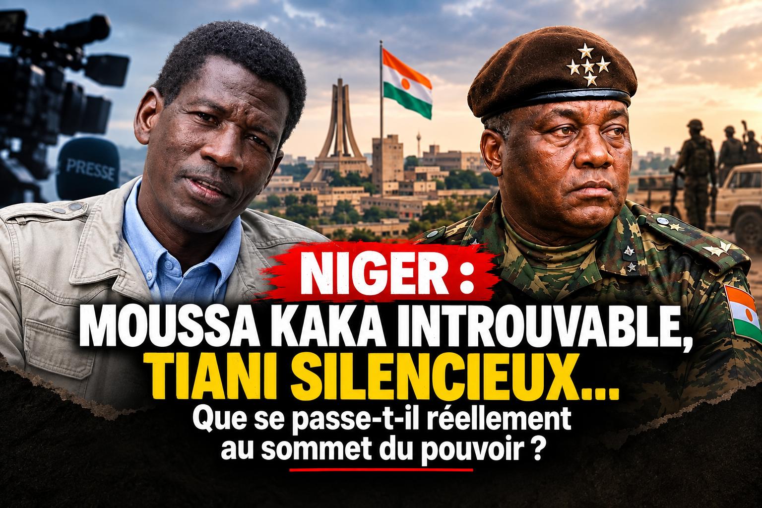 Niger : Moussa Kaka disparu et Tiani sans apparition, l&rsquo;énigme du sommet de l&rsquo;État