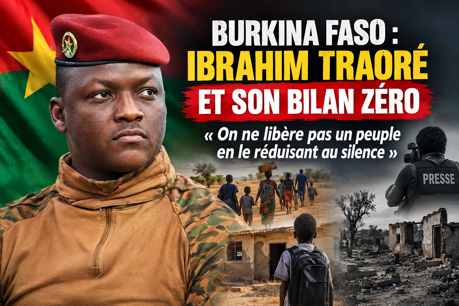 Burkina Faso : quand le silence des victimes résonne plus fort que les discours officiels