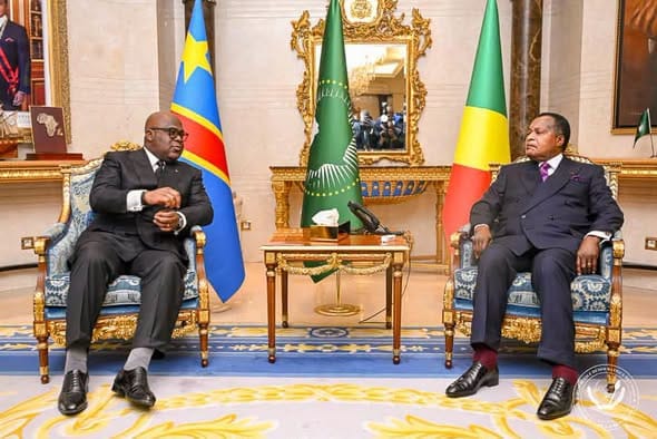 Visite officielle des présidents Tshisekedi et Sassou Nguesso à Brazzaville